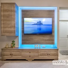 Mobila living cu lumina LED