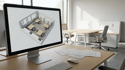 Optimizarea spatiului de lucru pentru mobilier de birou